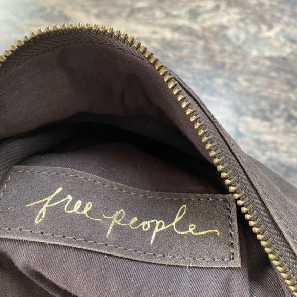 Brown Suede Crossbody Bag - Picture 3 of 4